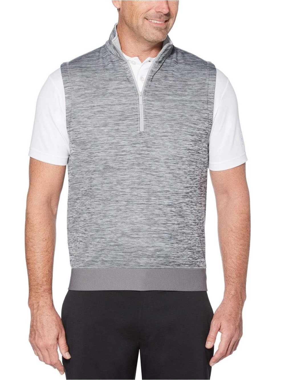 Callaway Gray Mens Dual Action Quarter Zip Vest
